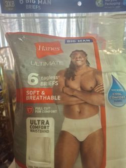 MensHanes 6pk briefs 3x-$10