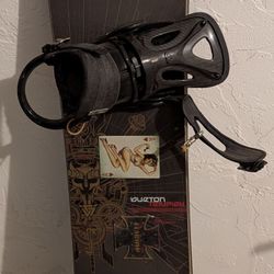 $300 Vintage Burton Triumph Snowboard With Tradition Bindings
