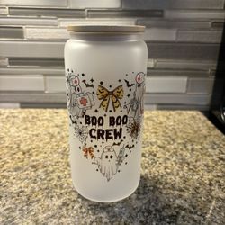 20oz Frosted Glass Cup 