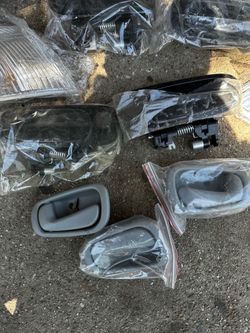headlights and door handles