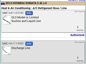 AC Hose lines