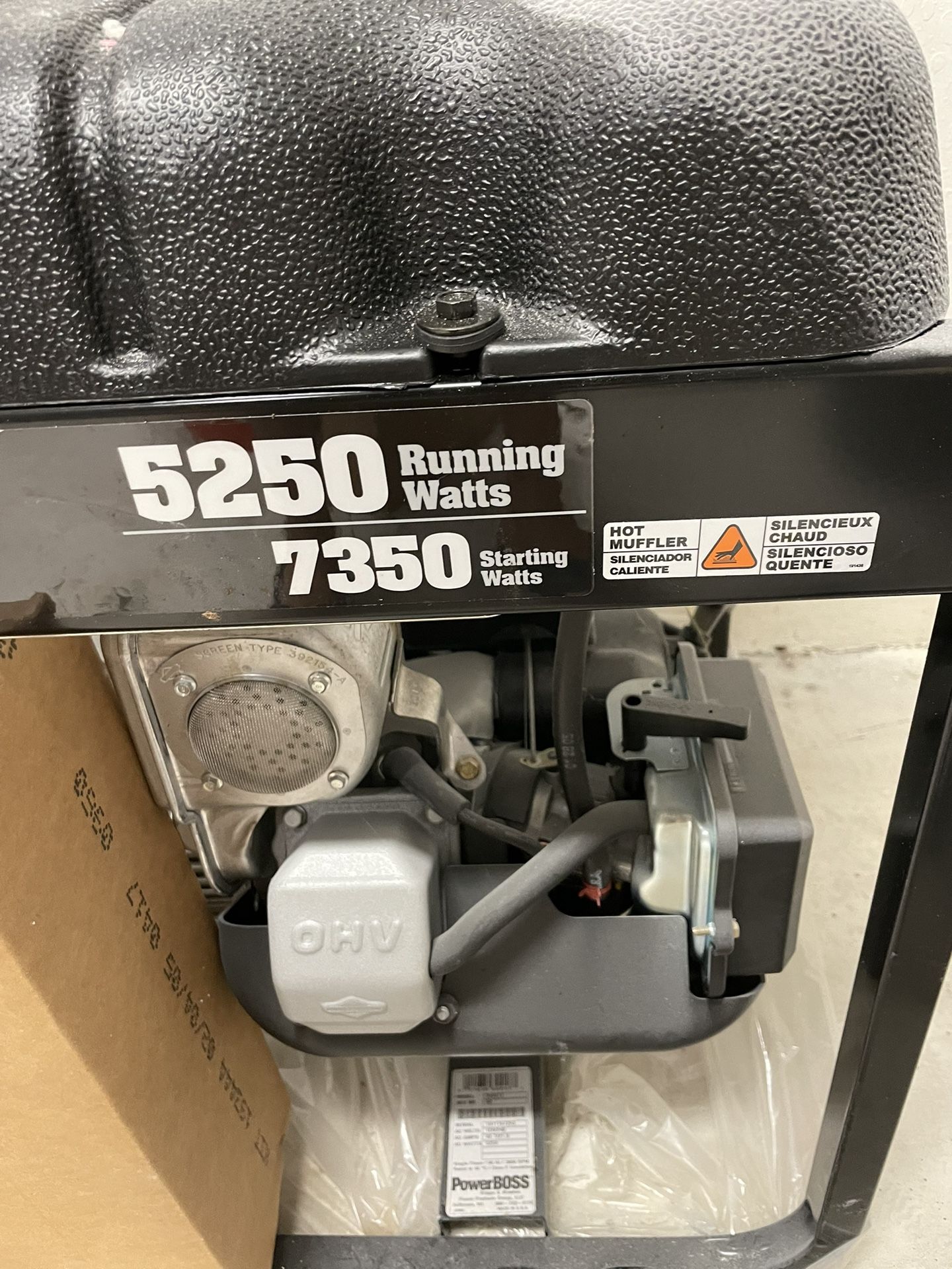Powerboss 7350/5250 Generator
