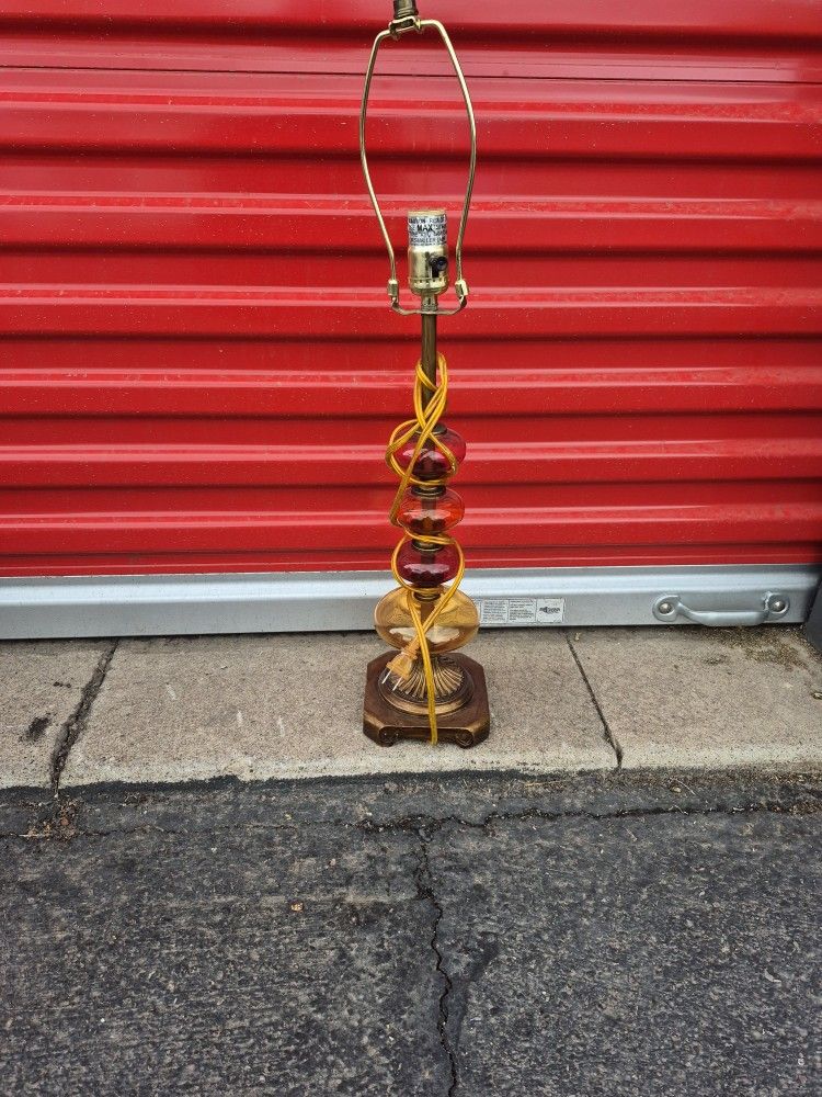 Vintage Multicolored Bulb Table Lamp