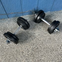  Yes4All D1IBZ Adjustable Cast Iron Dumbbells, 60lbs..