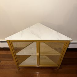 Gold / Marble Corner Table