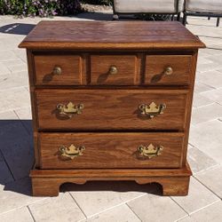 Vintage 3 Drawer Small Wood Accent Dresser