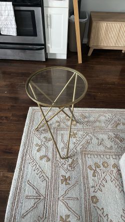 small gold table