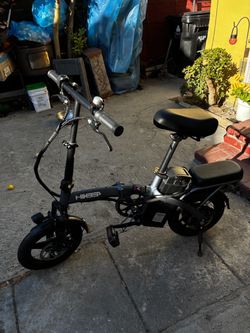 HIKEEP 400W Bike Electric Bike with 14" Tires Motor 15mph Folding ebike Bicycle