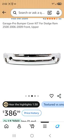 Garage-Pro Front Bumper Cover for Dodge Ram 2500