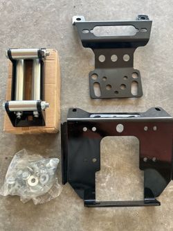 Winch Mount Plate & Roller Fairlead Kit For Polaris RZR 900 General 1000 XP