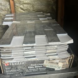 Tile/backsplash Lot Frost Linear Glass Mosaic Tile Datile