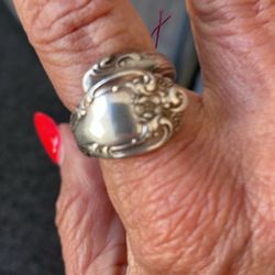 Silver Size 8 Spoon Ring 