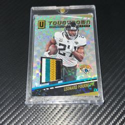 2019 Unparalleled Touchdown Threads Leonard Fournette Hyper /25 #TT-LF