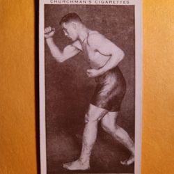 NM Authentic 1938 Churchman's Cigarettes Primo Carnera Boxing Tobacco Card 7 WWE