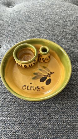 Glazed Olive Serving Dish