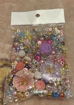 Assorted Beads - Pastels, Purple, Pearls (+200 pcs)