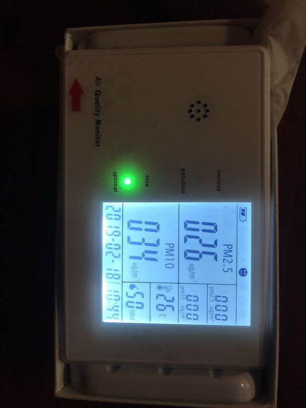 Advanced Portable Indoor/Outdoor Air Quality Monitor which Measures VOC