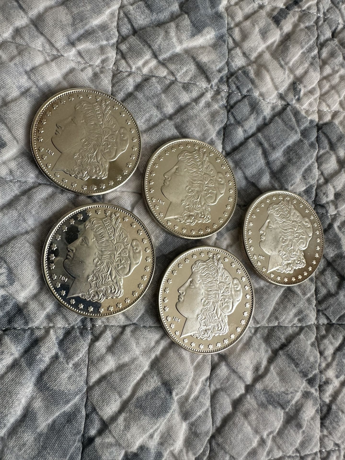 1 Oz Highland Mint Morgan Dollar Style .999 Silver Bullion