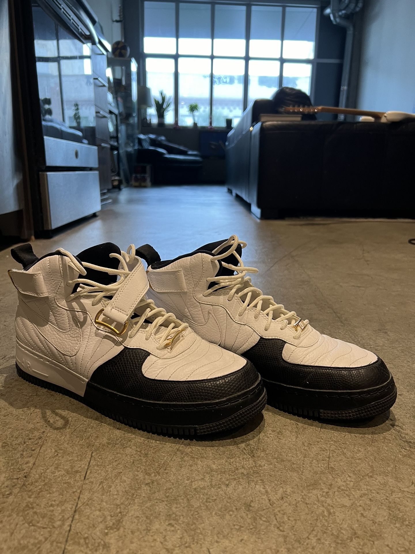 Air Jordan Fusion Air Force Black White Taxi