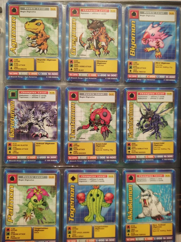 1999 bandai digimon cards DIGIMON DIGITAL MONSTERS SERIES 1 JAPANESE STARTER DECK BANDAI 1999