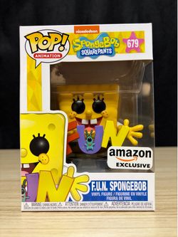 Funko Pop! Vinyl: Nickelodeon SpongeBob SquarePants - F.U.N SpongeBob #679 - Amazon Exclusive