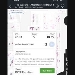 The Weeknd Tickets For Sale 580 Or Best Offer