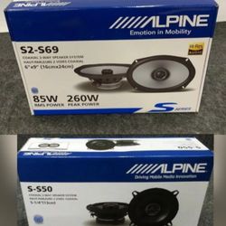 ///////Alpine TypeS 6x9 And TypeS 5.25  Speakers