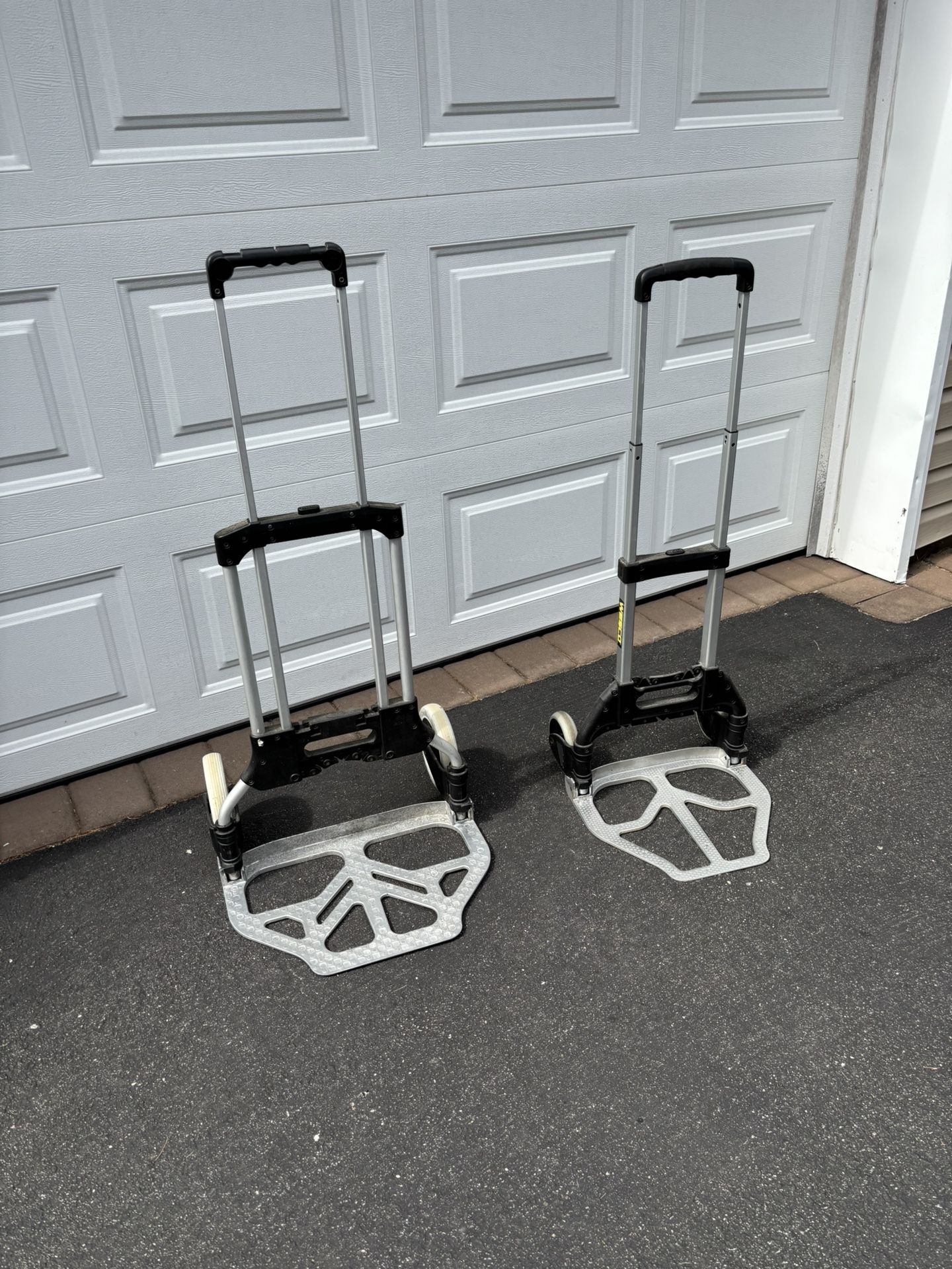 Foldable Hand Trucks.  $40 Large $30 Small 