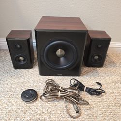 Eddifier S350DB Bluetooth Bookshelf Speakers with Subwoofer