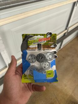 Slipstick GorillaOutdoor Clear Sleeve Berber Furniture Feet Pads designed for patio and deck floor