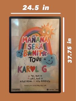 Large framed poster, Karol G