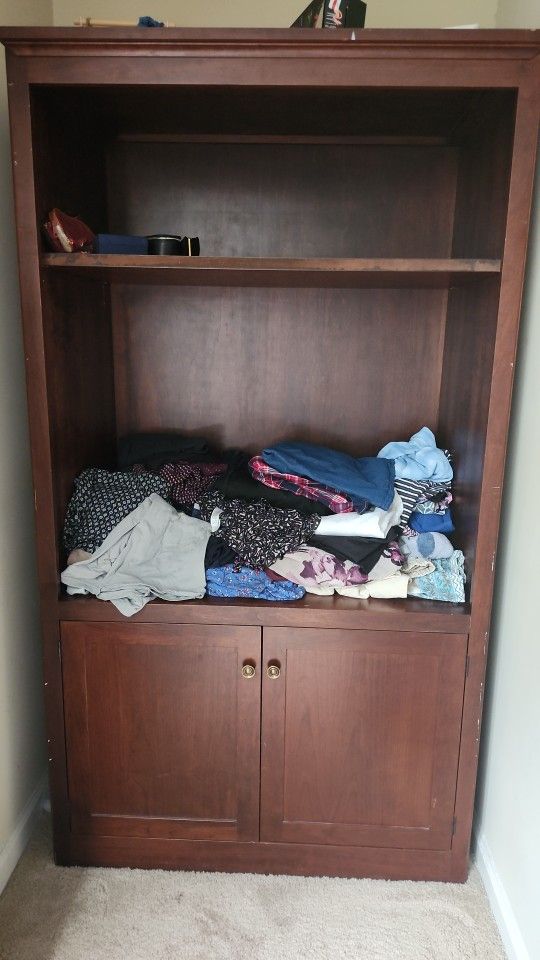 Wooden Armoire/entertainment Unit