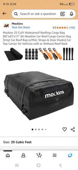 Mockins roof top cargo bag