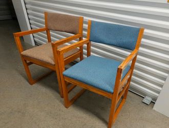 Oak Wood Armchairs