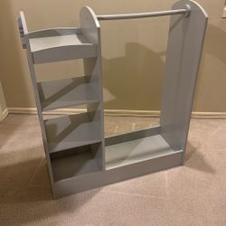 Kids Dress Up Center Armoire with Mirror