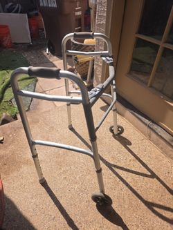 Folding Walker with Front Wheels