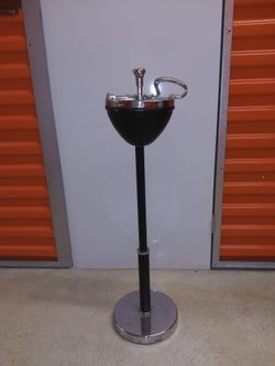 Vintage Chrome Art Deco Ashtray Home Decor