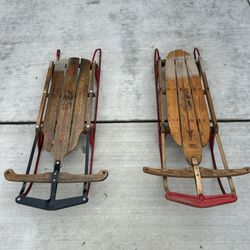 Wooden Snow Sleds