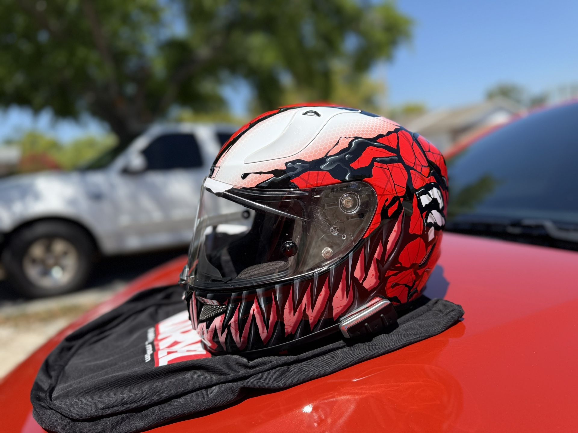 HJC Carnage RPHA 11 Pro Helmet Size Large W/ Cardo Pack Talk Slim $450 FIRM