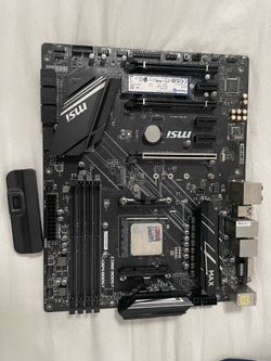 MSI X470 Gaming Plus MAX ATX Motherboard + WiFi/Bluetooth Module