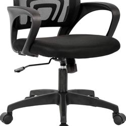 Home Office Chair Ergonomic Desk Chair Mesh Computer Chair with Lumbar Support Armrest Executive Rolling Swivel Adjustable Mid Back Task Chair for Wom