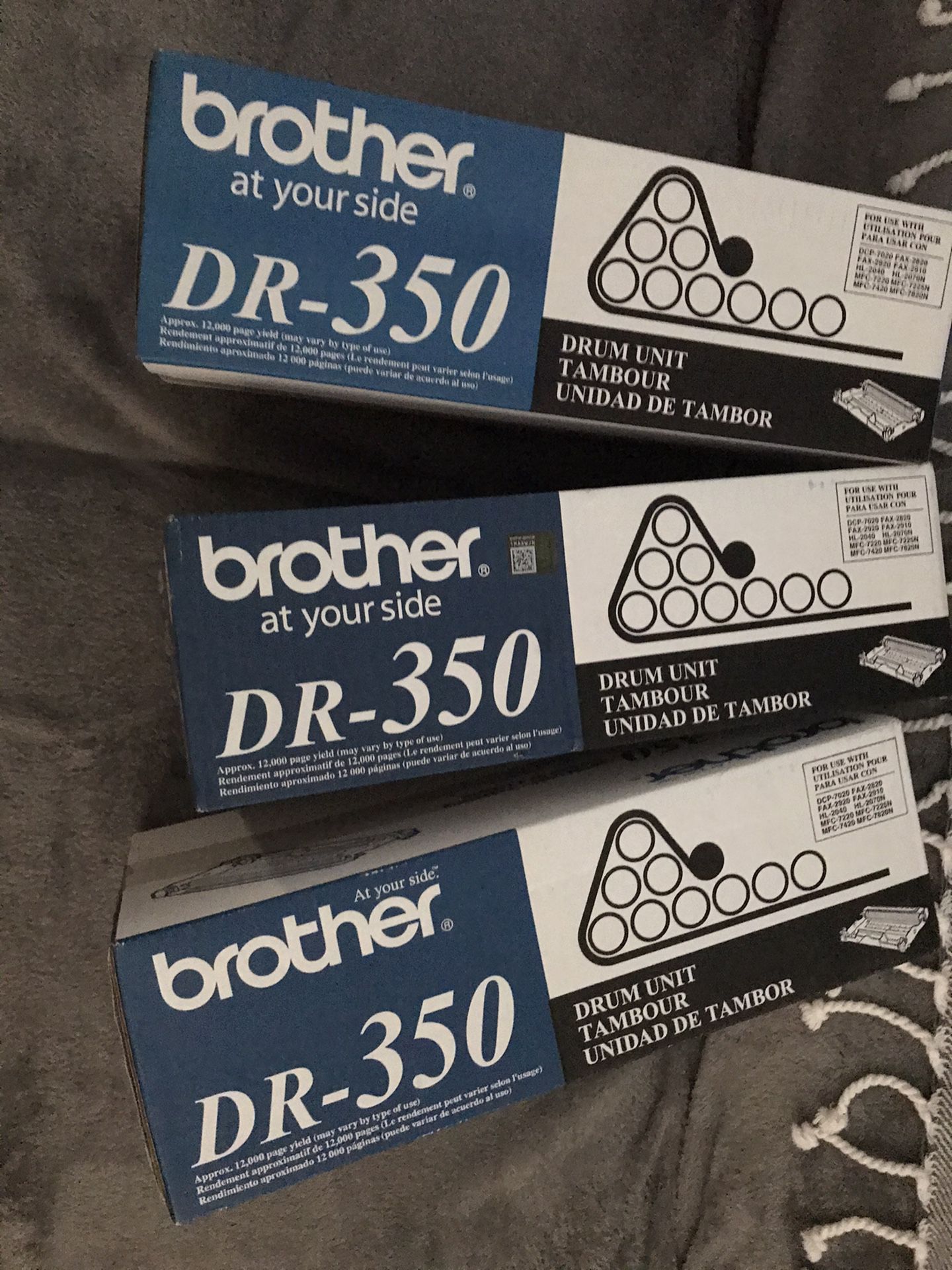 3 New unopened-brother DR-350 drum units