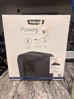 Paper shredder open box