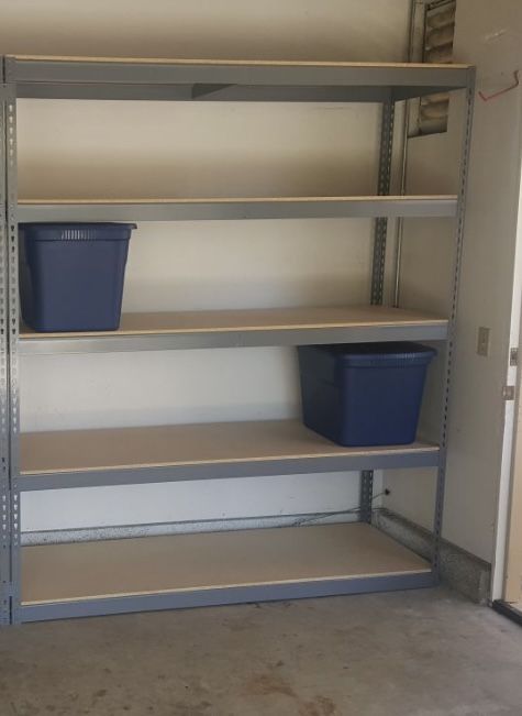 Garage Shelving 72 in W x 24 in D Boltless Shed Storage Shelves Heavy Duty Stronger than Home Depot & Lowes Racks Delivery & Assembly Available