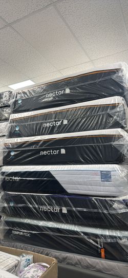 Nectar Premier Copper Memory Foam Queen size mattress 14” inches $229 only  Close out deals