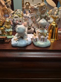 Rare Kay Finch California Pottery - "I Love You" Angel #3425D and #3425F