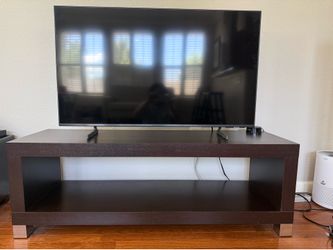 Modern dark wood TV stand / media console
