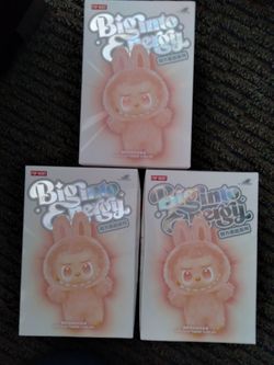 3 total Pop Mart Biginto Energy Vinyl Plush Pendant Blind Box Set