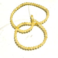 15.5” Strand Of Lemon Citrine Beads