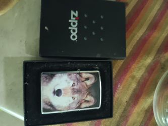 Zippo Vintage Husky Dog/Wolf Cigarette Lighter, Original Box